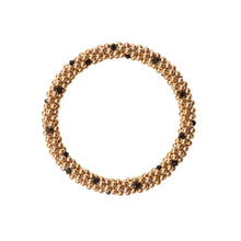 Load image into Gallery viewer, 14 Kt gold filled beaded bracelet  with Indigo Blue Dot Design Bracelet
